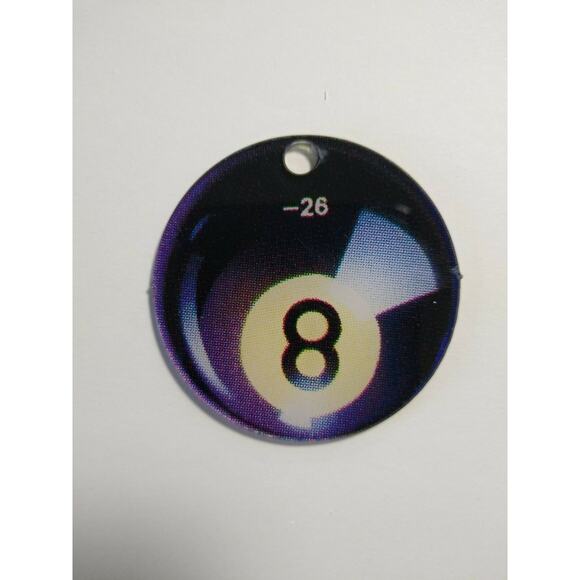 Sharkey's Shootout Pinball Keychain Promo Plastic 2000 Billiards Pool Game - Picture 2 of 3